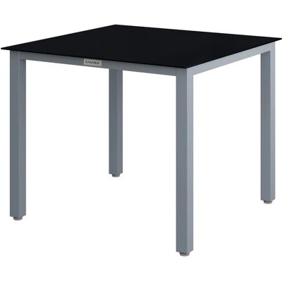 Casaria Gartentisch - Bern Aluminium 87x87x73cm - Für drinnen und draußen Casaria Gartentisch - Bern Aluminium 87x87x73cm - Für drinnen und draußen