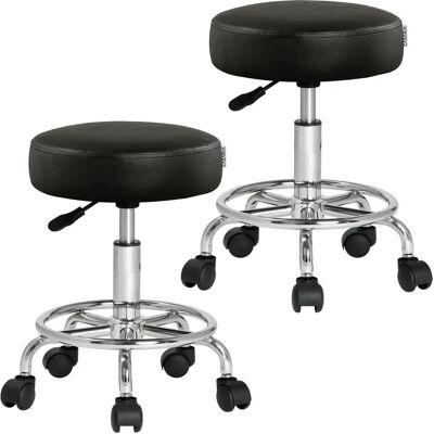 Sgabello Ufficio Casaria Girevole 360° Regolabile 10cm Sgabello Ufficio Casaria Girevole 360° Regolabile 10cm