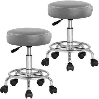 Sgabello da Ufficio Casaria - Girevole, Regolabile, Sedile Imbottito 10cm - Ufficio, Bellezza, Officina Sgabello da Ufficio Casaria - Girevole, Regolabile, Sedile Imbottito 10cm - Ufficio, Bellezza, Officina
