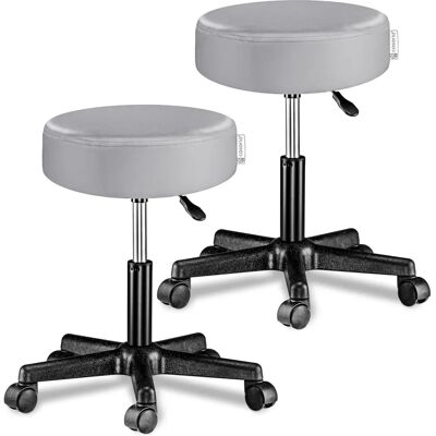 Tabouret Pivotant Réglable Casaria - Gris - Type de Produit - Publicité Tabouret Pivotant Réglable Casaria - Gris - Type de Produit - Publicité