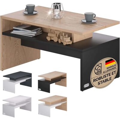 Casaria Coffee Table with Storage - Modern, Scratch-Resistant 50kg Casaria Coffee Table with Storage - Modern, Scratch-Resistant 50kg