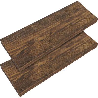 Casaria - Mensola a parete 70cm - Quercia scura - Set da 2 - Shelf Casaria - Mensola a parete 70cm - Quercia scura - Set da 2 - Shelf