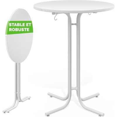 Tavolo da Bar Rotondo Pieghevole da Giardino - Mobili per Feste e Giardini Tavolo da Bar Rotondo Pieghevole da Giardino - Mobili per Feste e Giardini