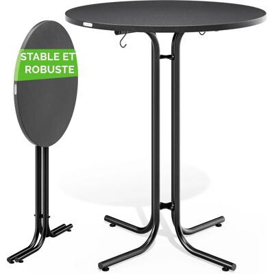 Casaria Klappbarer runder Bartisch 70/80x110cm - Indoor/Outdoor Casaria Klappbarer runder Bartisch 70/80x110cm - Indoor/Outdoor