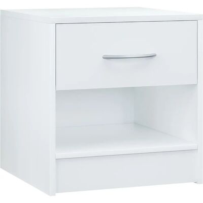 Casaria Comodino Bianco - 41x39x28cm - Design Minimalista Casaria Comodino Bianco - 41x39x28cm - Design Minimalista