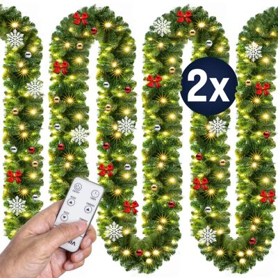 Ghirlanda di Natale Casaria - 2x 5m, 80 LED - Interni/Esterni Ghirlanda di Natale Casaria - 2x 5m, 80 LED - Interni/Esterni