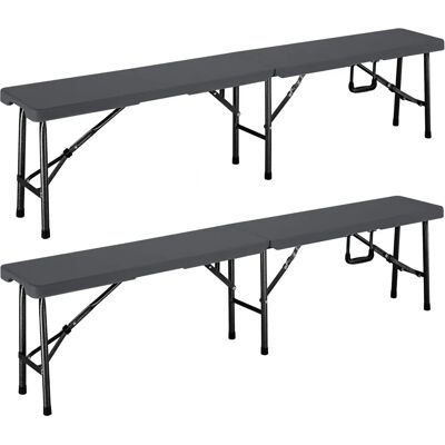 Casaria Bierbank 2er-Set - Outdoor, Robust, Klappbar Casaria Bierbank 2er-Set - Outdoor, Robust, Klappbar