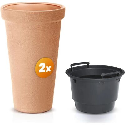 Casaria Garten Blumentopf-Set 2 - Blumenkübel Casaria Garten Blumentopf-Set 2 - Blumenkübel