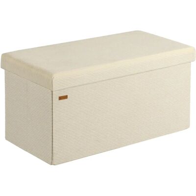 Casaria Beige Sitzbank mit 76x38x38cm MDF faltbar Casaria Beige Sitzbank mit 76x38x38cm MDF faltbar