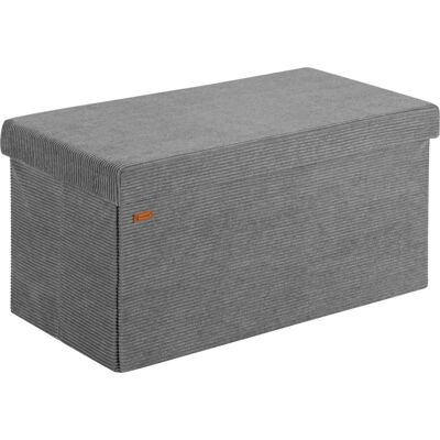 Panca contenitore Casaria - Antracite Pieghevole 76x38x38cm Panca contenitore Casaria - Antracite Pieghevole 76x38x38cm