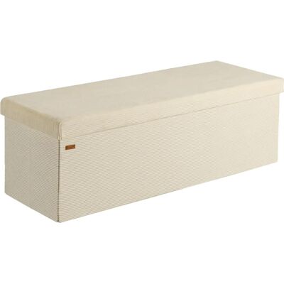 Panca contenitore beige Casaria - 114x38x38cm - Design moderno Panca contenitore beige Casaria - 114x38x38cm - Design moderno