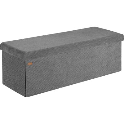 Casaria Sitzbank - Cord, Anthrazit, 114x38x38cm Casaria Sitzbank - Cord, Anthrazit, 114x38x38cm