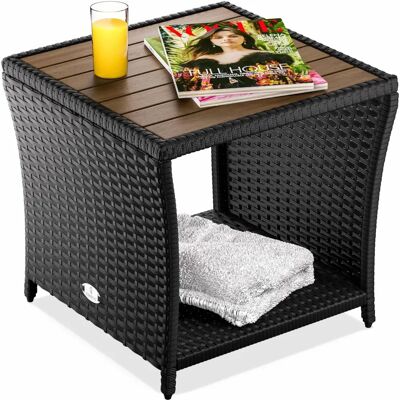 Casaria Polyrattan Side Table - 45x45x40cm - Weatherproof & UV Resistant Casaria Polyrattan Side Table - 45x45x40cm - Weatherproof & UV Resistant