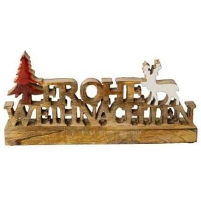 Drewniany napis świąteczny Creativ Deco - Dekoracja świąteczna Drewniany napis świąteczny Creativ Deco - Dekoracja świąteczna