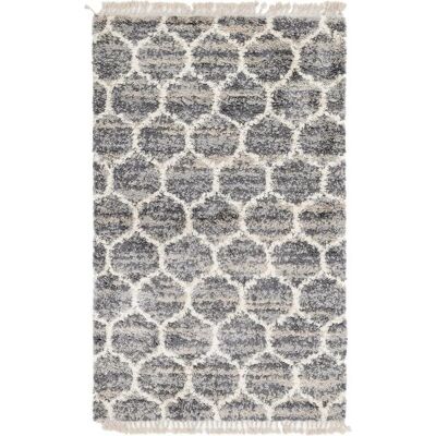 MYFLAIR Top Shag Teppich - Größe 155 x 244 cm - 32 mm - grau MYFLAIR Top Shag Teppich - Größe 155 x 244 cm - 32 mm - grau