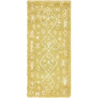 MYFLAIR MÖBEL & ACCESSOIRES Temara Shag Gelber Teppich - Teppich MYFLAIR MÖBEL & ACCESSOIRES Temara Shag Gelber Teppich - Teppich