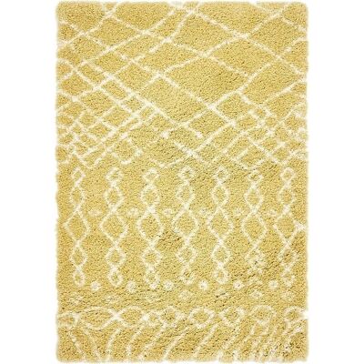 MYFLAIR MÖBEL & ACCESSOIRES Temara Shag Gelber Teppich - Teppich MYFLAIR MÖBEL & ACCESSOIRES Temara Shag Gelber Teppich - Teppich