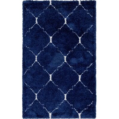 MYFLAIR MÖBEL & ACCESSOIRES Temara Shag Teppich - 152x244cm, Blau MYFLAIR MÖBEL & ACCESSOIRES Temara Shag Teppich - 152x244cm, Blau