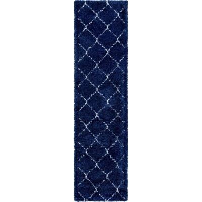 MYFLAIR MÖBEL & ACCESSOIRES Temara Shag - Teppich, 79x305 cm, blau MYFLAIR MÖBEL & ACCESSOIRES Temara Shag - Teppich, 79x305 cm, blau