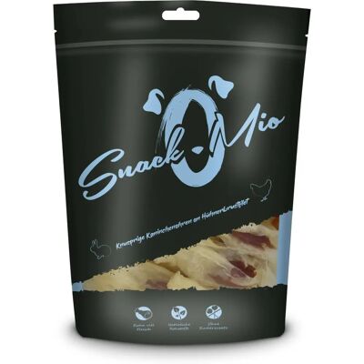 Snackomio Oreilles de lapin croustillantes - 70 g - Publicité Snackomio Oreilles de lapin croustillantes - 70 g - Publicité