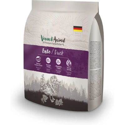 Venandi Animal Anka - Spannmålsfri kattmat, Högt proteininnehåll, Tysk kvalitet Venandi Animal Anka - Spannmålsfri kattmat, Högt proteininnehåll, Tysk kvalitet