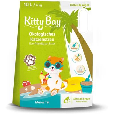 Kitty Bay Litière Écologique de Manioc Brun - Naturelle & Biodégradable Kitty Bay Litière Écologique de Manioc Brun - Naturelle & Biodégradable