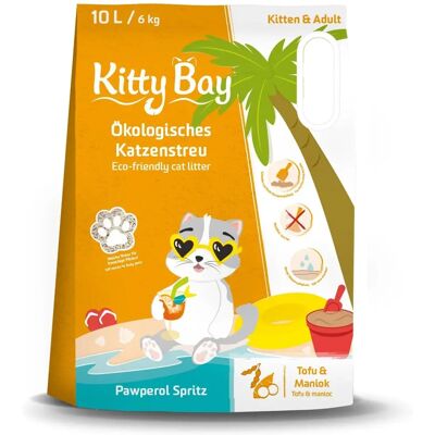 Kitty Bay Milieuvriendelijke Kattenbak - Tofu & Maniok - Klonterend Kitty Bay Milieuvriendelijke Kattenbak - Tofu & Maniok - Klonterend