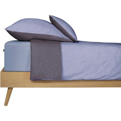 SCHIESSER Blaue Doubleface Baumwoll-Kissenhülle SCHIESSER Blaue Doubleface Baumwoll-Kissenhülle
