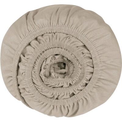 SCHIESSER Elli Beigefarbenes Jersey-Spannbettlaken - Bettwäsche SCHIESSER Elli Beigefarbenes Jersey-Spannbettlaken - Bettwäsche