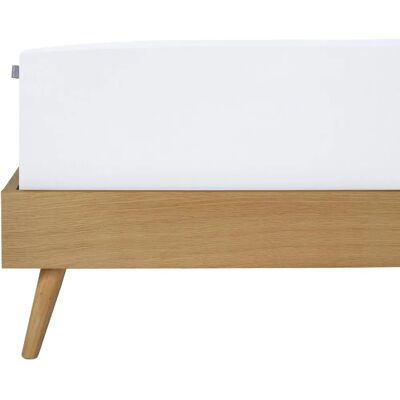 SCHIESSER Elli Spannbettlaken - Baumwolle & Elasthan, Weiß, 100x200cm SCHIESSER Elli Spannbettlaken - Baumwolle & Elasthan, Weiß, 100x200cm