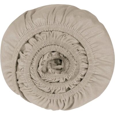 SCHIESSER Elli Helltaupe Spannbettlaken - Bettwäsche SCHIESSER Elli Helltaupe Spannbettlaken - Bettwäsche