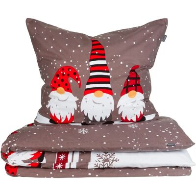 SCHIESSER Wichtel Baumwoll-Bettwäsche - Winter-Print, 2-teilig SCHIESSER Wichtel Baumwoll-Bettwäsche - Winter-Print, 2-teilig
