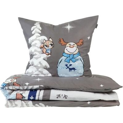 SCHIESSER Kitta - Weiche Baumwolle Winter-Print Bettwäsche SCHIESSER Kitta - Weiche Baumwolle Winter-Print Bettwäsche