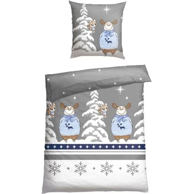SCHIESSER Kitta Baumwolle Winter-Print Bettwäsche-Set SCHIESSER Kitta Baumwolle Winter-Print Bettwäsche-Set