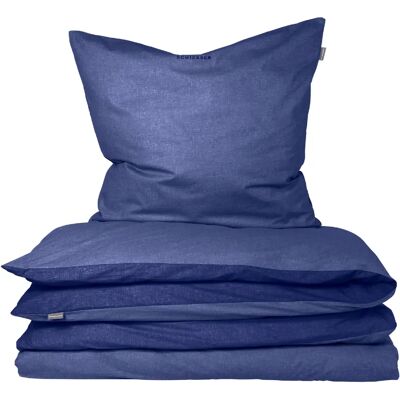 Schiesser Doubleface Blaue Bettwäsche - Bettwäsche Schiesser Doubleface Blaue Bettwäsche - Bettwäsche