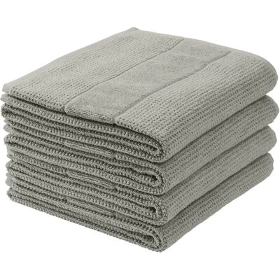 SCHIESSER Turin Baumwollhandtücher - 4er Set, Grau SCHIESSER Turin Baumwollhandtücher - 4er Set, Grau