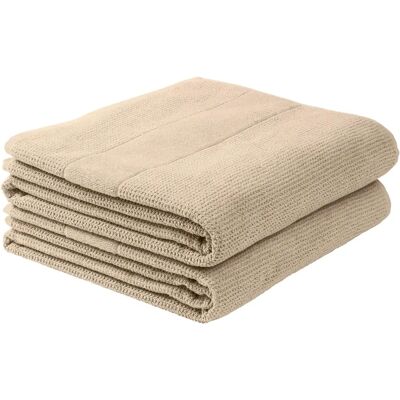 SCHIESSER Turin Badetuch-Set - Beige - 70x140cm - 2 St. SCHIESSER Turin Badetuch-Set - Beige - 70x140cm - 2 St.
