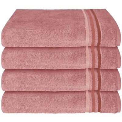 SCHIESSER Skyline Color Baumwollhandtücher - 4 Stück, Rosa SCHIESSER Skyline Color Baumwollhandtücher - 4 Stück, Rosa