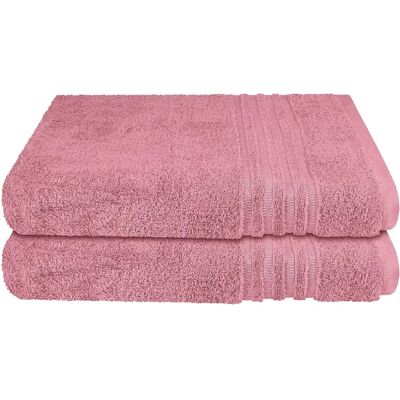 SCHIESSER Milano Baumwoll-Handtuchset - 70x140cm, 2 Stück - Malve SCHIESSER Milano Baumwoll-Handtuchset - 70x140cm, 2 Stück - Malve