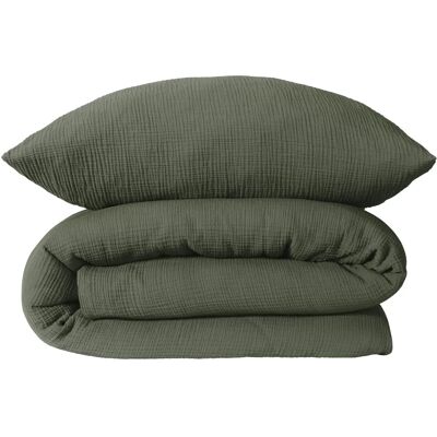 SCHIESSER - Molly - Musselin - Dunkelgrün - Bettwäsche SCHIESSER - Molly - Musselin - Dunkelgrün - Bettwäsche