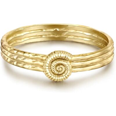 Glanzstücke München Gold Muschelring - Damenschmuck Glanzstücke München Gold Muschelring - Damenschmuck