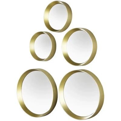 Specchio Rotondo Oro Sconto - Decorazione Specchio Rotondo Oro Sconto - Decorazione