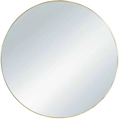 Sconto Gold Metall 50cm Rund Wandspiegel - Spiegel Sconto Gold Metall 50cm Rund Wandspiegel - Spiegel