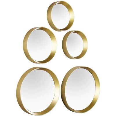 MIRRORS AND MORE Vivien Specchio da Parete Rotondo 25cm Oro MIRRORS AND MORE Vivien Specchio da Parete Rotondo 25cm Oro