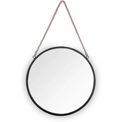 Specchio da Parete Taira - Diametro 40cm, Nero Specchio da Parete Taira - Diametro 40cm, Nero