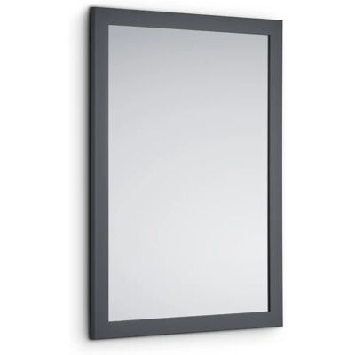 MIRRORS AND MORE KIM Wandspiegel - Rechteckig Matt Grau - 48x68cm MIRRORS AND MORE KIM Wandspiegel - Rechteckig Matt Grau - 48x68cm