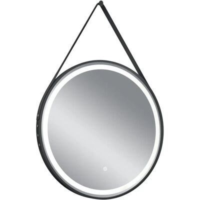MIRRORS AND MORE Finchen Specchio Rotondo Nero con LED - Specchio con Illuminazione LED MIRRORS AND MORE Finchen Specchio Rotondo Nero con LED - Specchio con Illuminazione LED