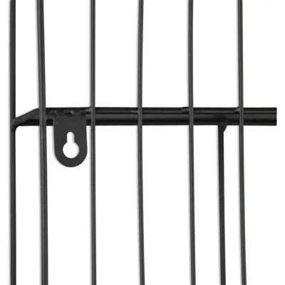 Spiegels und Mehr Ivanka Schwarzes Metall Wandregal - Wandregal Spiegels und Mehr Ivanka Schwarzes Metall Wandregal - Wandregal