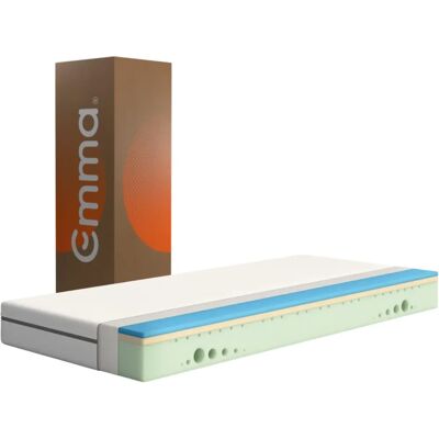 Matelas Emma One en mousse à mémoire - 90x190 cm - Lit simple - Publicité Matelas Emma One en mousse à mémoire - 90x190 cm - Lit simple - Publicité