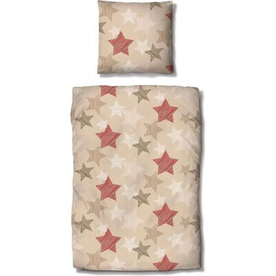 Traumschlaf - Sterne beige - beige - 240x220 - Bettwäsche-Set Traumschlaf - Sterne beige - beige - 240x220 - Bettwäsche-Set